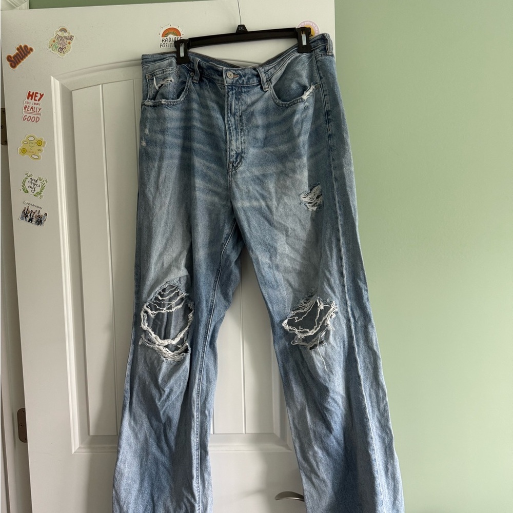 American Eagle Outfitters Blue Straight Leg Denim